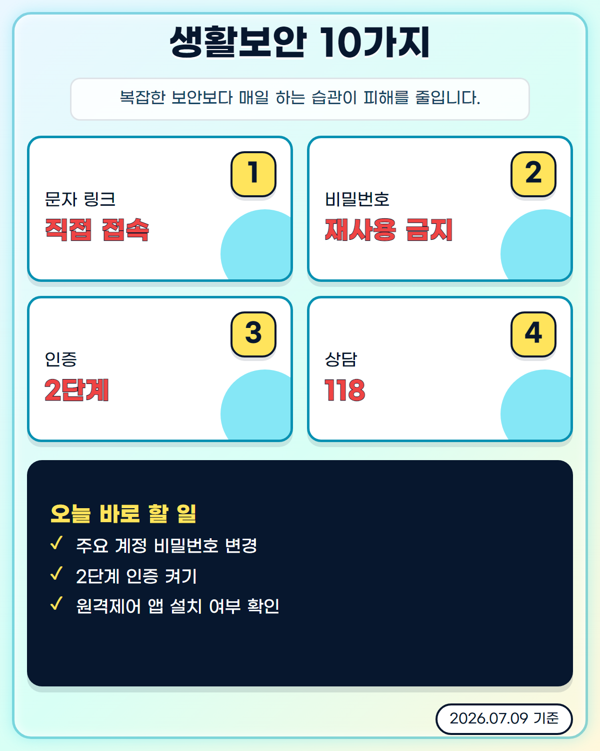 정보보호의 달 체크리스트 ?? ?? ?????