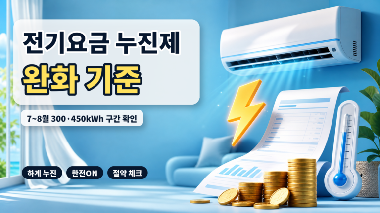전기요금 누진제 완화 대표 썸네일