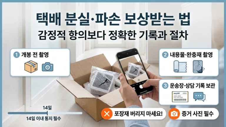 택배 분실·파손 보상 받는 법 대표 썸네일