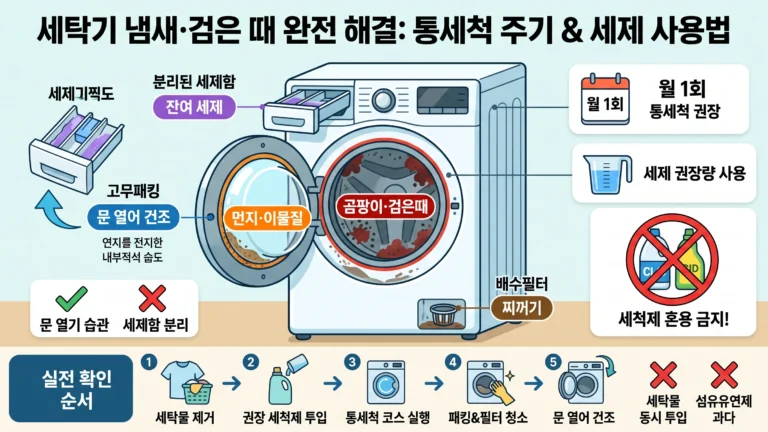 세탁기 냄새 제거법 대표 썸네일