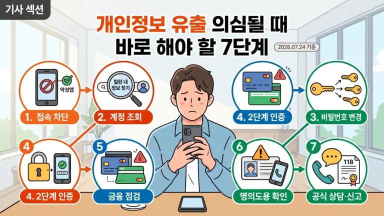 개인정보 유출 의심 시 대처법 대표 썸네일