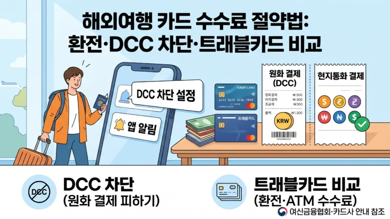 해외여행 카드 수수료 절약법 대표 썸네일
