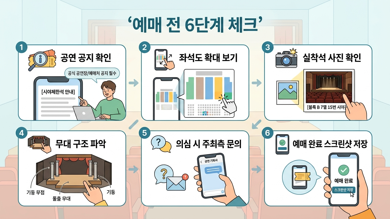공연 좌석 시야 summary 인포그래픽