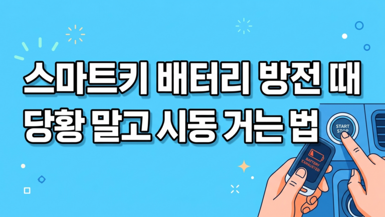 차 키 배터리 방전 대표 썸네일