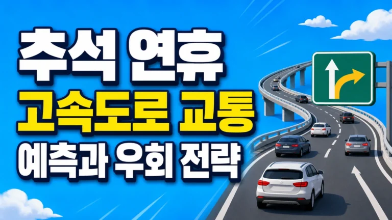 추석 교통 예측 대표 썸네일